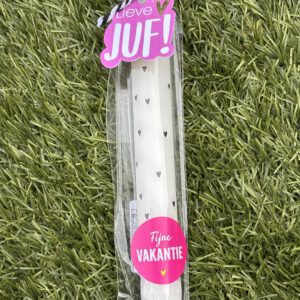 Dinerkaars hartjes Lieve Juf | Rustik LYS