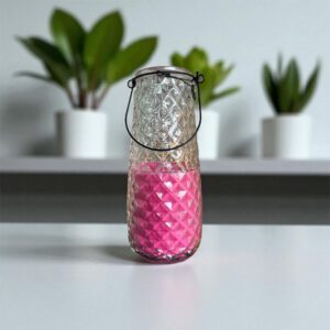 Home Society - kaars - vitra - hangkaars - roze - 9.7x9.7x21.5 cm