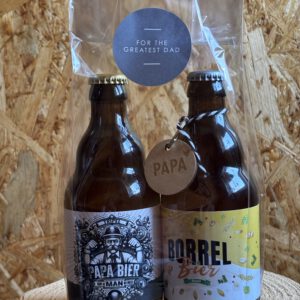 Papa bier, borrel bier en sleutelhanger Papa
