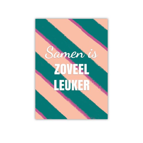 Complimentkaart | Samen is zoveel leuker