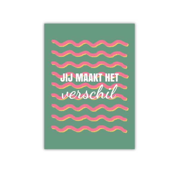Complimentkaart | Jij maakt het verschil