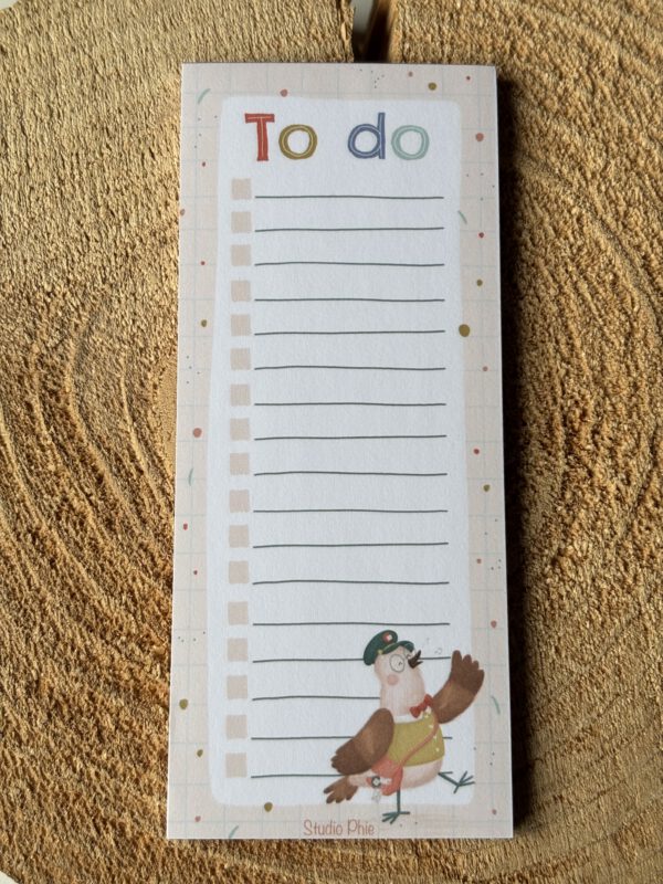 Notitieblokje TO DO | Studio Phie
