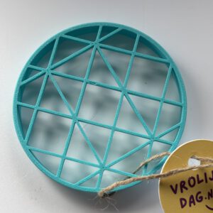 Flower up turquoise | Vrolijke dag