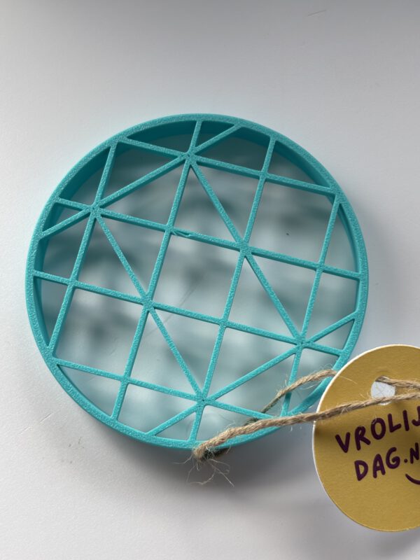 Flower up turquoise | Vrolijke dag