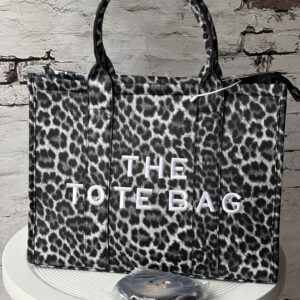Qischa handtas The Tote Bag leopard grijs