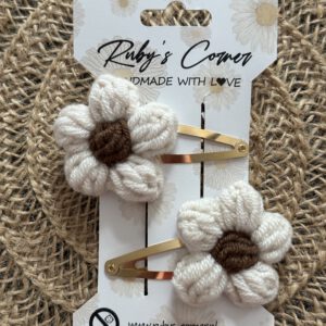 Klik klak speldjes bloem Ruby's Corner