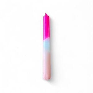 Dinerkaars Dipdye roze & wit