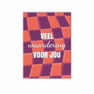 Complimentkaart | Veel waardering voor jou