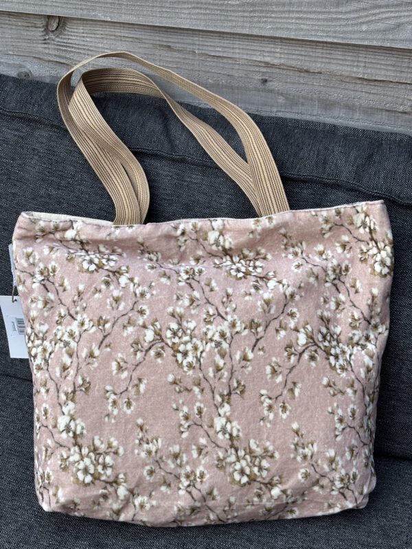 Tas zacht roze met bloemenprint | Goround