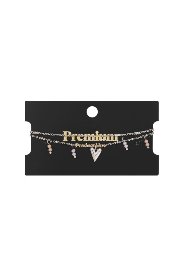 Armband dubbele liefde stainless steel - Afbeelding 2