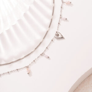 Armband dubbele liefde stainless steel
