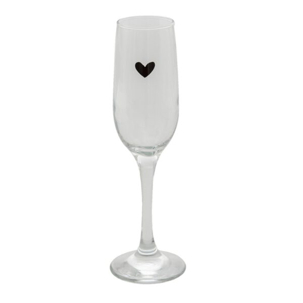 Clayre & Eef Champagneglas 200 ml Hart
