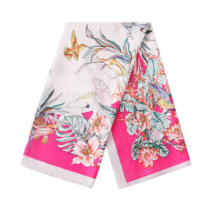 Sjaal tropische print in diverse kleuren