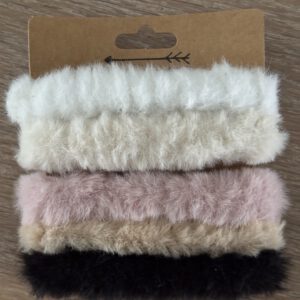 Fluffy haarelastiekjes set van 5 stuks