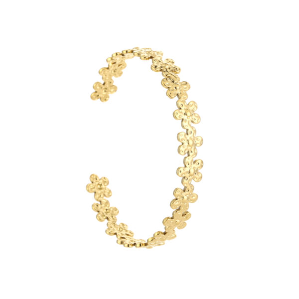 Armband bloemetjes bangle - Afbeelding 2