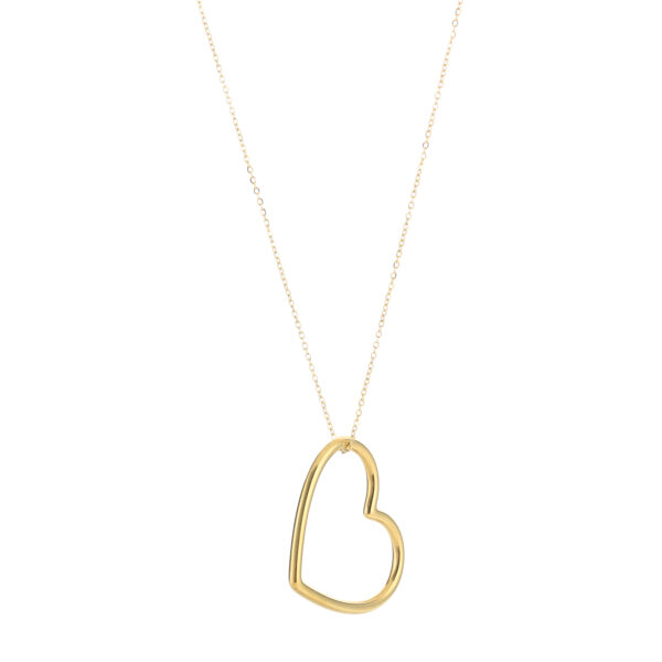 Ketting hart 2.0 stainless steel goud - Afbeelding 2