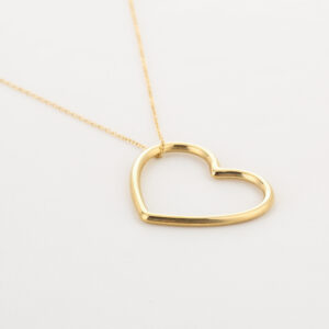 Ketting hart 2.0 stainless steel goud