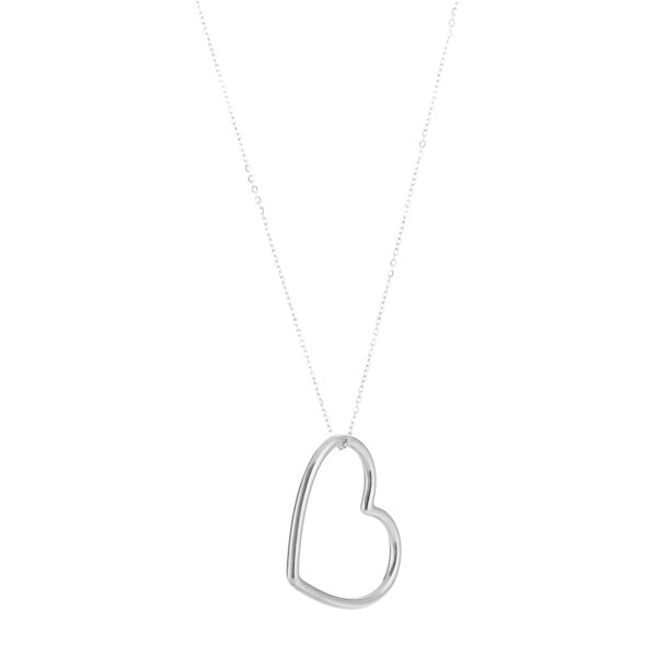 Ketting hart 2.0 stainless steel zilver - Afbeelding 2