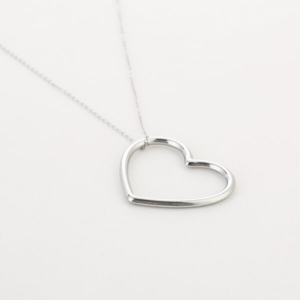 Ketting hart 2.0 stainless steel zilver
