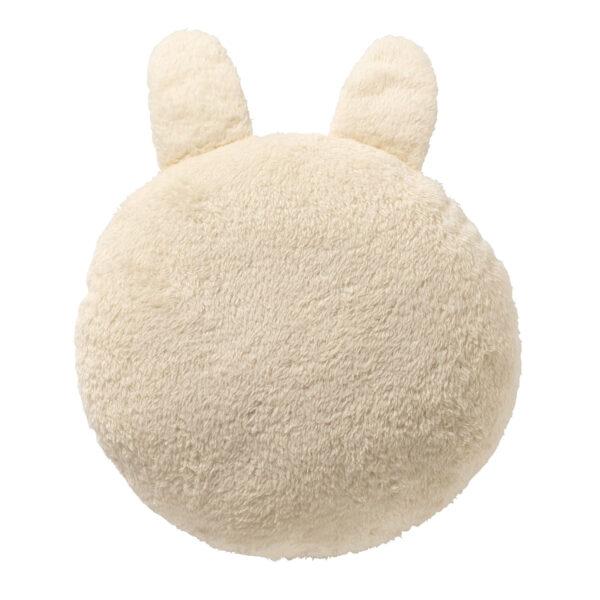 BUNNY - sierkussen Ø30 cm - konijn - rond - Snow White - wit - Afbeelding 2