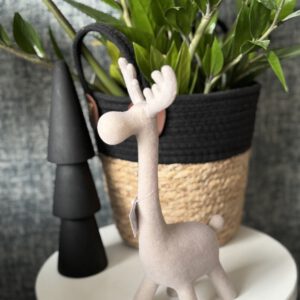 Hert flocked taupe