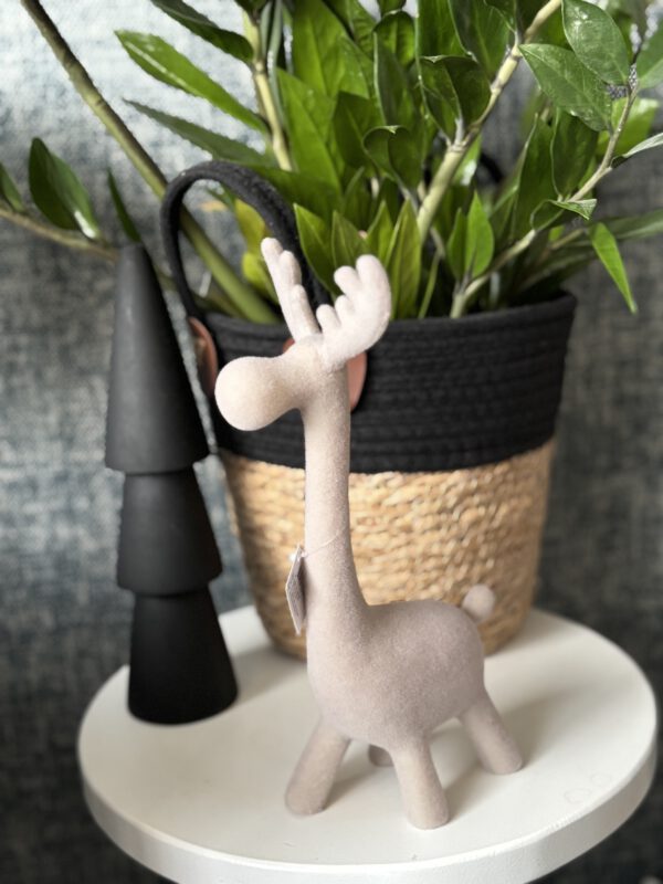 Hert flocked taupe