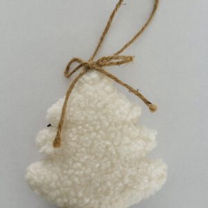Teddy kerstboom hanger off white