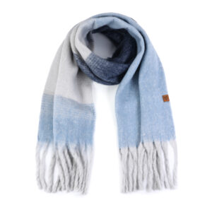 Zachte wintersjaal blauw