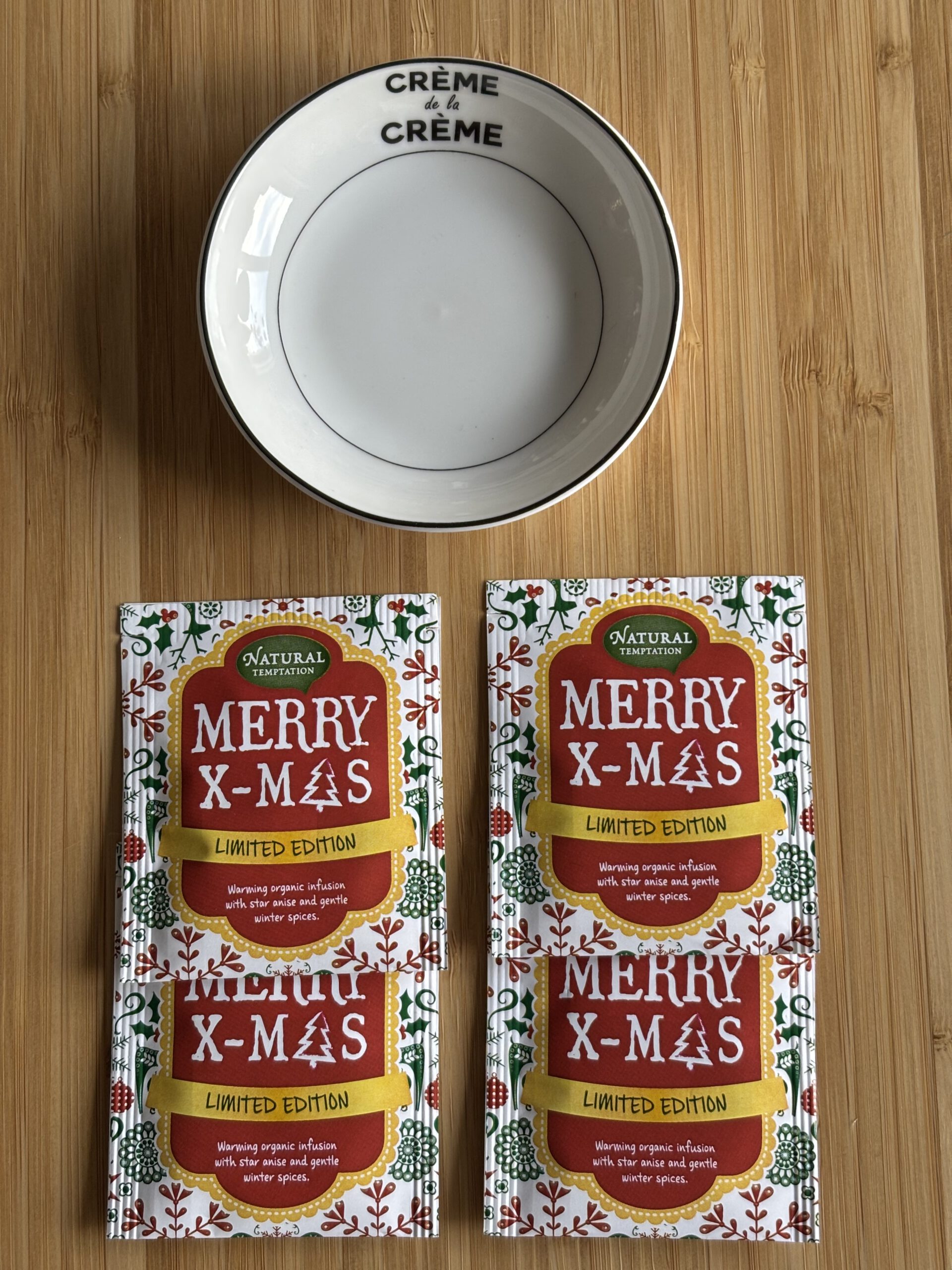 Kleine kerstattentie Merry Christmas thee en theetipje - Afbeelding 2