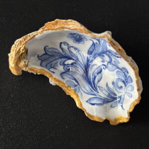 Oesterschelp met decoupage | Dianas Creaties