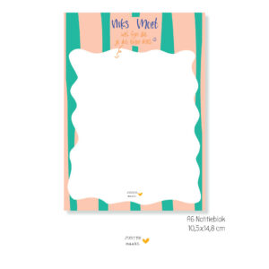 Notitieblok A6 niks moet wel fijn als je dit even doet | Judith maakt