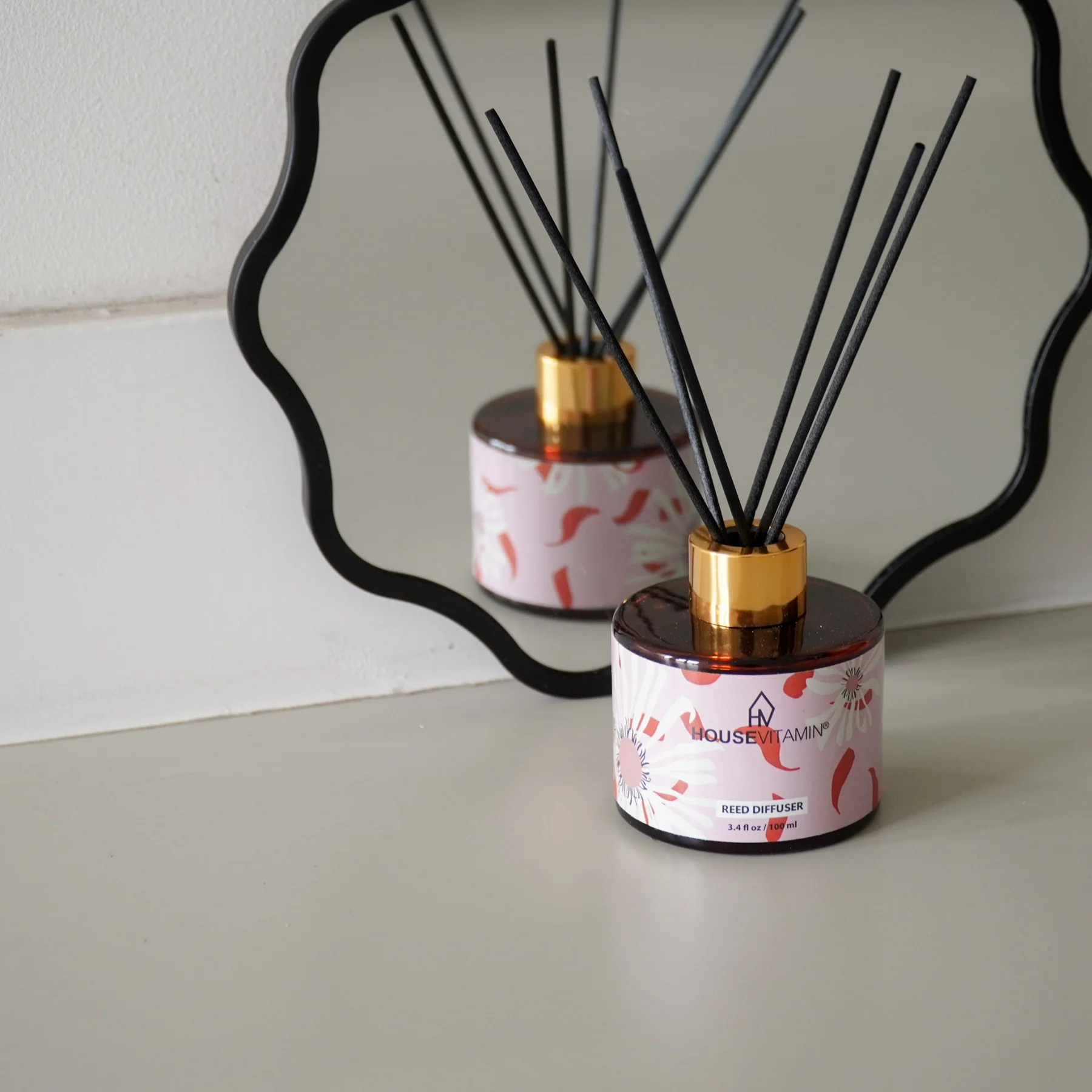 Reed Diffuser - Geurstokjes - Bloemig - 100ml - Afbeelding 2