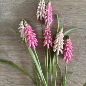 Kunsttak roze druifjes 60 cm