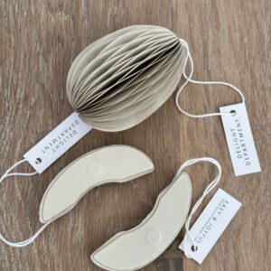 Delight department papieren paasei sand set van 3 stuks