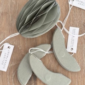 Delight department papieren paasei olive set van 4 stuks