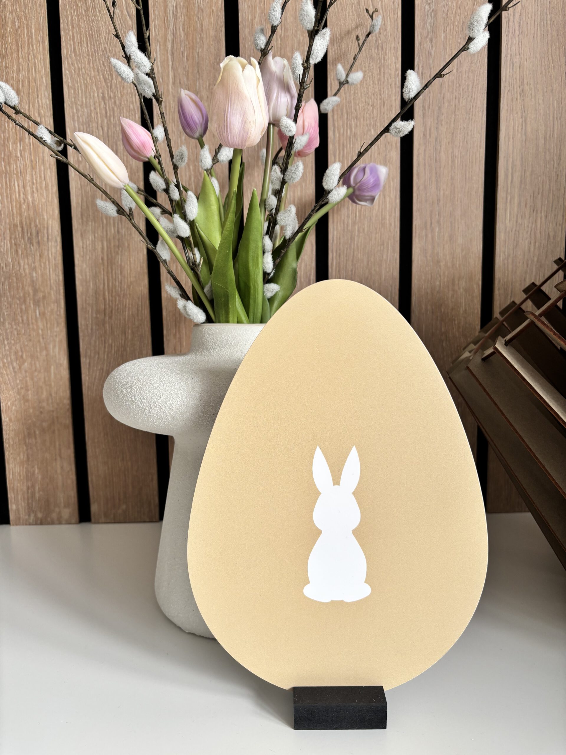 Forex paasei sand met paashaas 28 x 19.5 cm - Afbeelding 2