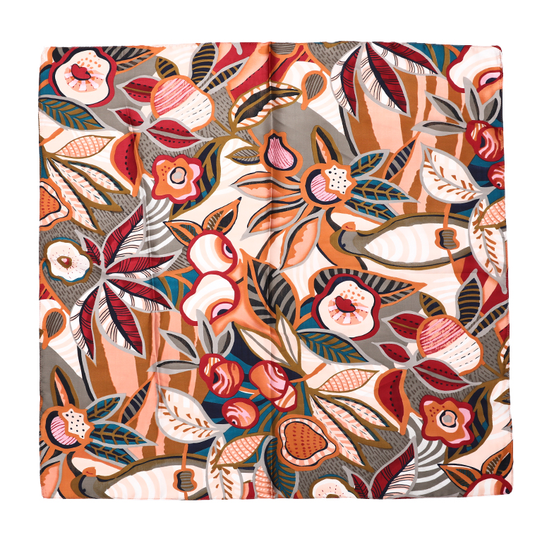 Sjaaltje diverse kleuren met print 70 x 70 cm - Afbeelding 2