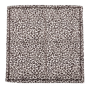 Sjaaltje leopard coffee 70x70 cm