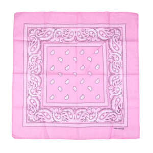 Bandana sjaaltje roze 55 x 55 cm