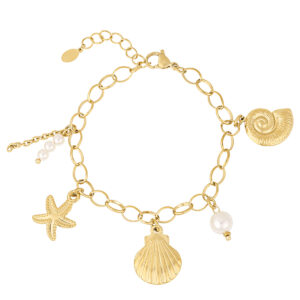 Armband beach vibe met bedels