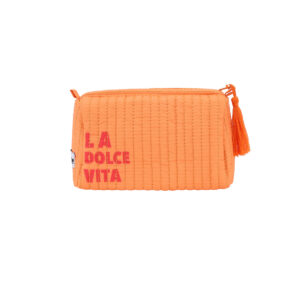 Make up tas oranje la dolce vita