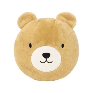 BEREND - sierkussen Ø30 cm - beer - rond - bruin