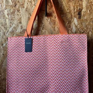shopper claire grafische print oranje| WAUW