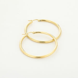 Oorbellen ringen stainless steel 4.5 cm