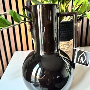 Kan vaas zwart 17,5x17,5x27,5cm Housevitamin